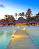 Fondo de pantalla Maldive Islands Resort 128x160