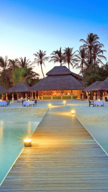 Das Maldive Islands Resort Wallpaper 360x640