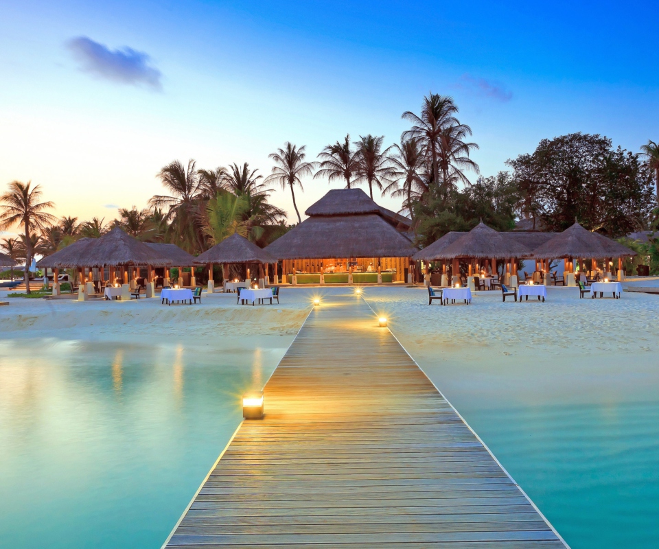 Fondo de pantalla Maldive Islands Resort 960x800