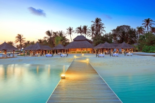 Maldive Islands Resort Wallpaper for Android, iPhone and iPad
