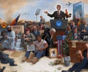 Fondo de pantalla Obama USA President 176x144