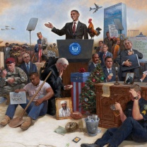 Das Obama USA President Wallpaper 208x208