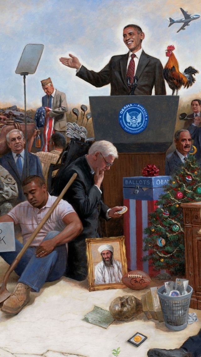 Obama USA President wallpaper 640x1136