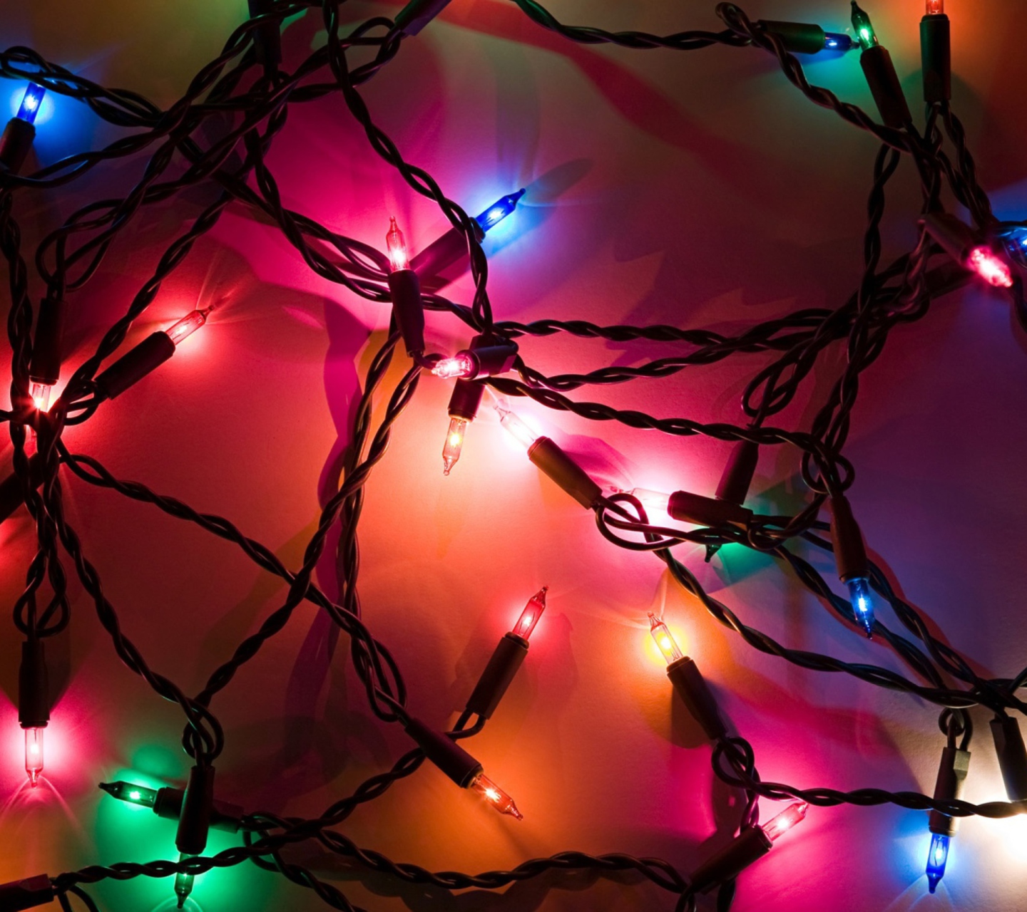 Das Holiday Lights Wallpaper 1440x1280