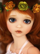 Redhead Doll With Flower Crown wallpaper 132x176