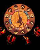 Das New Year 2016 Monkey Chinese Horoscopes Wallpaper 128x160
