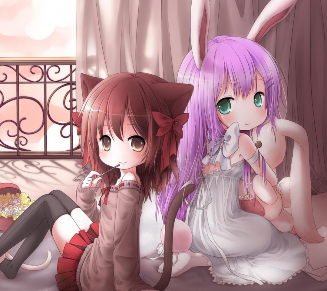 Das Bunny Love Wallpaper 1080x960