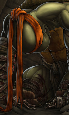 TMBT, Michelangelo Teenage Mutant Ninja Turtles screenshot #1 240x400