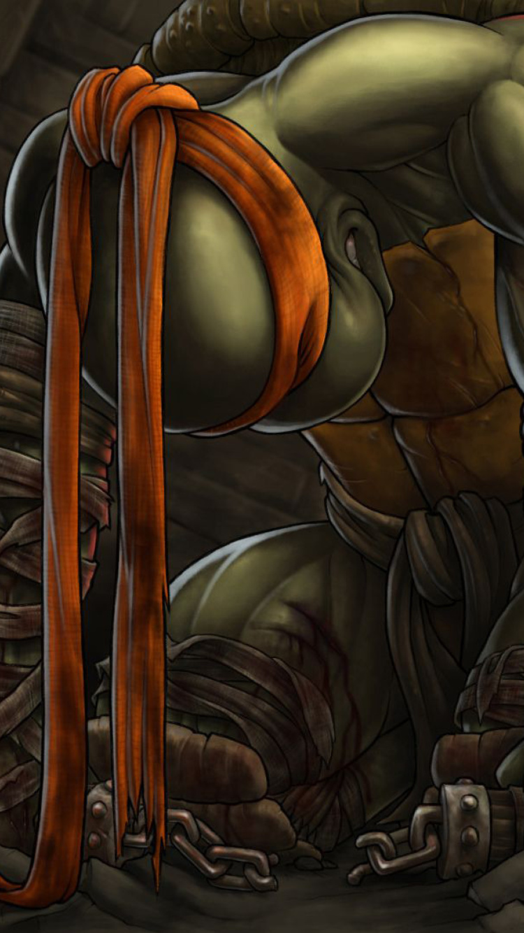 TMBT, Michelangelo Teenage Mutant Ninja Turtles wallpaper 750x1334