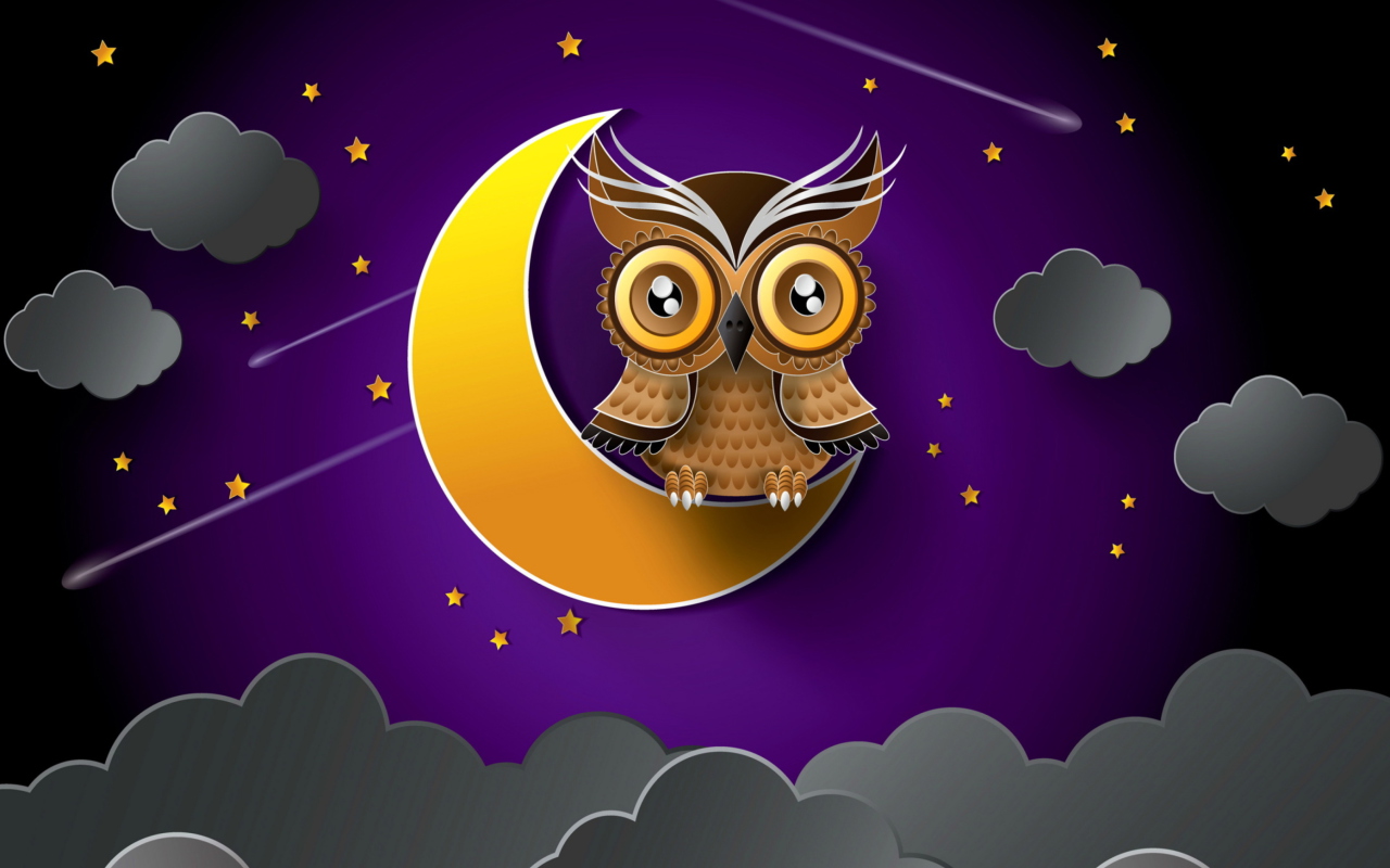 Das Owl Wallpaper 1280x800