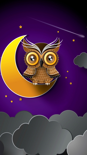 Fondo de pantalla Owl 360x640