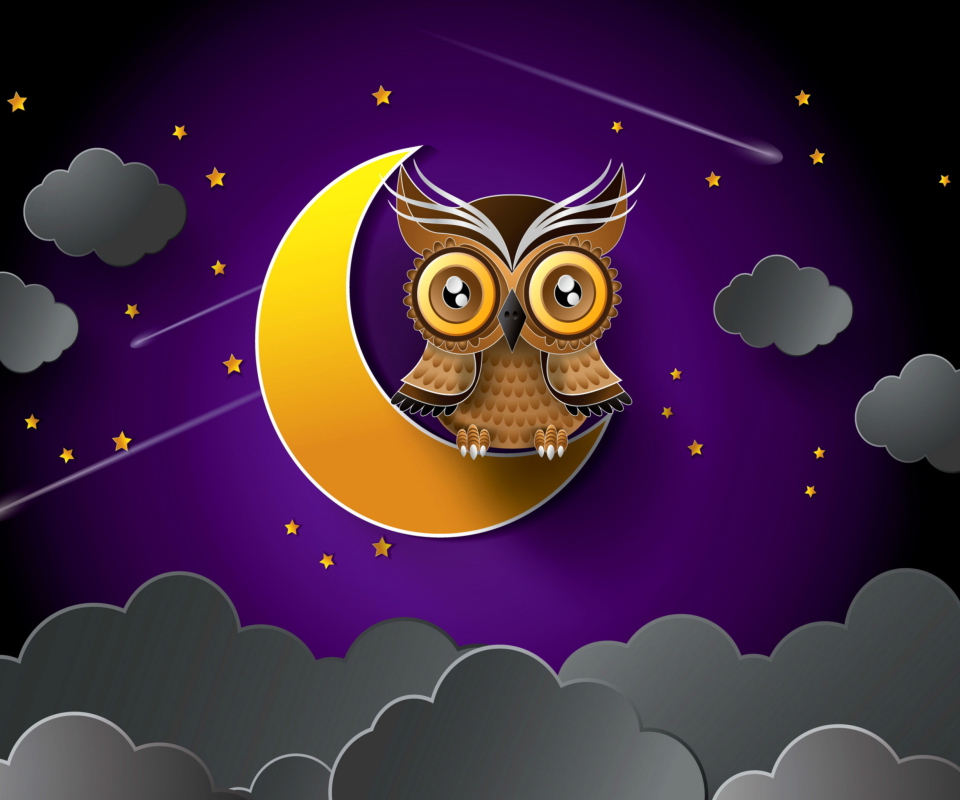 Das Owl Wallpaper 960x800