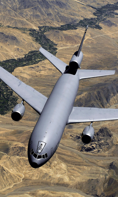 Обои McDonnell Douglas KC-10 - US Air Force 480x800