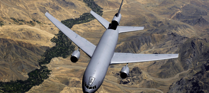 Fondo de pantalla McDonnell Douglas KC-10 - US Air Force 720x320