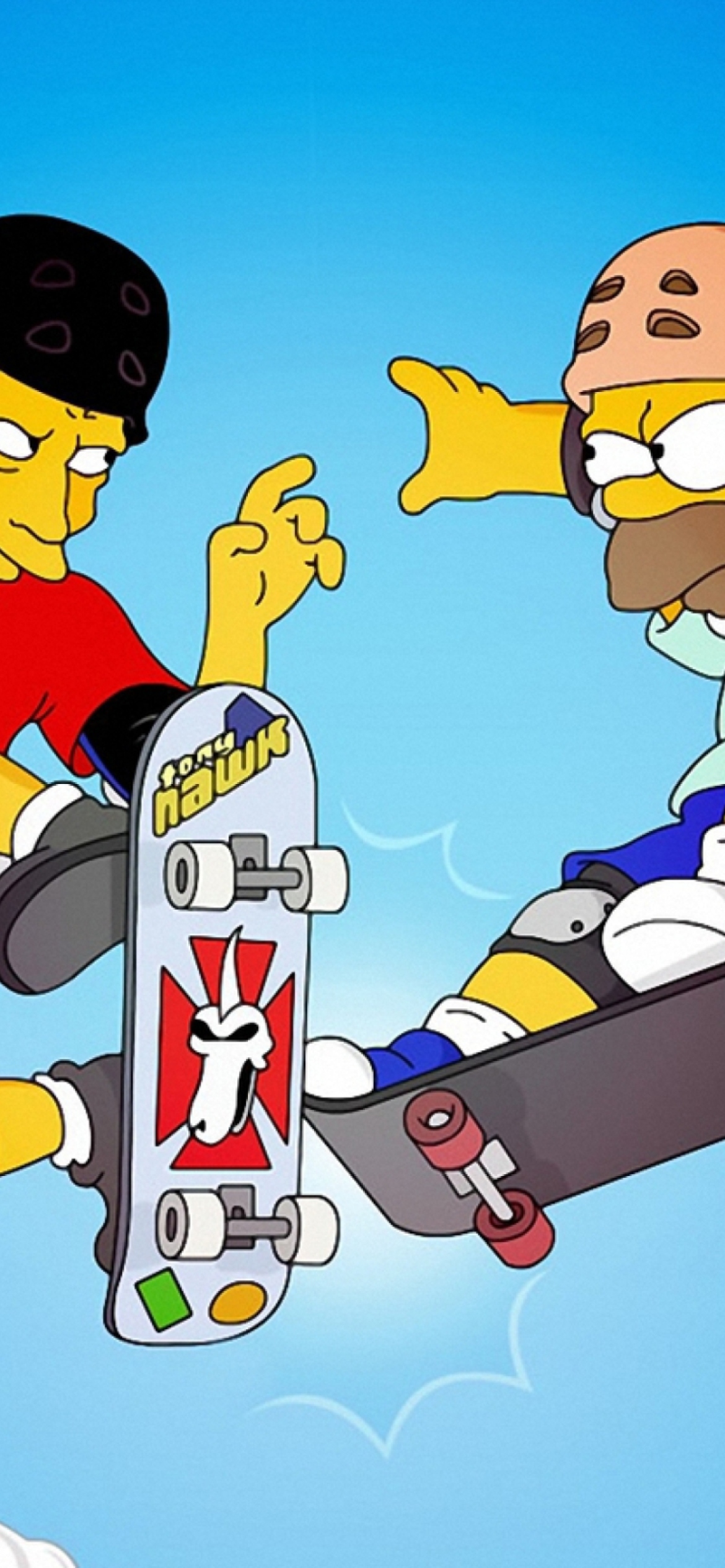 Homer Simpson and Tony Hawk screenshot #1 1170x2532