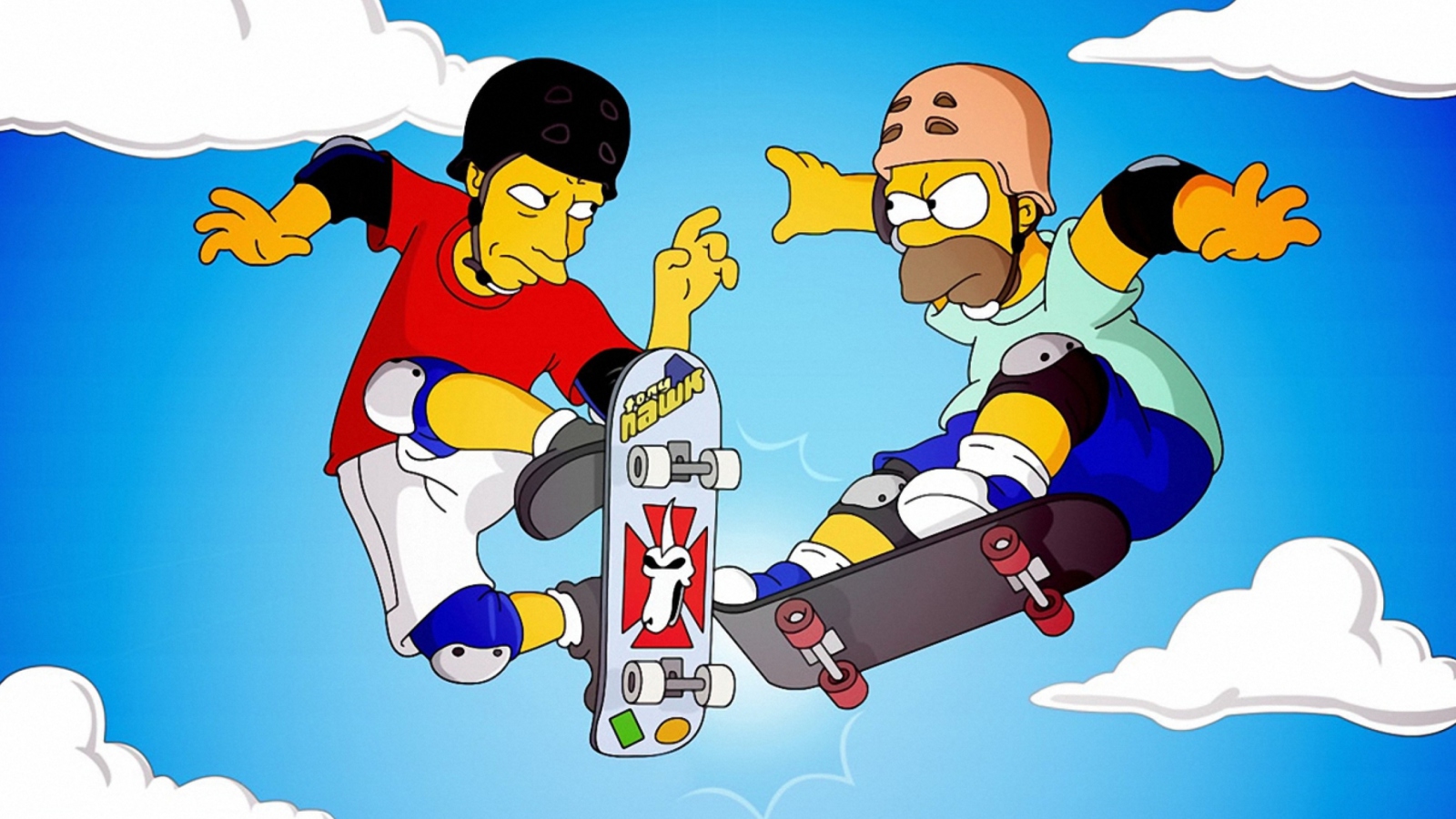 Homer Simpson and Tony Hawk screenshot #1 1600x900