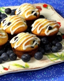 Fondo de pantalla Blueberry Muffins 128x160