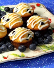 Das Blueberry Muffins Wallpaper 176x220