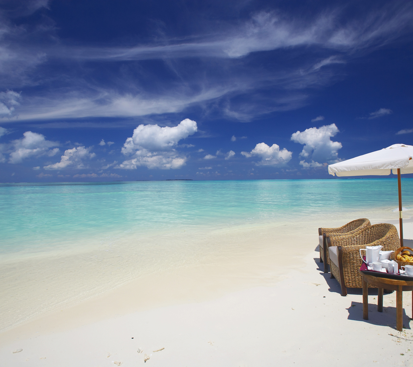 Das Maldives Luxury all-inclusive Resort Wallpaper 1440x1280