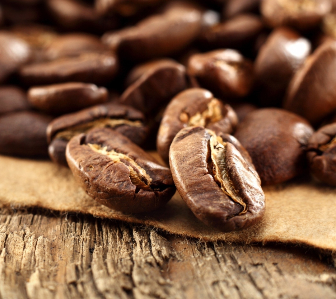 Das Roasted Coffee Beans Wallpaper 1080x960
