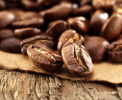 Das Roasted Coffee Beans Wallpaper 176x144
