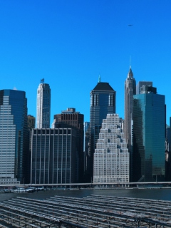 Manhattan Panoramic wallpaper 240x320