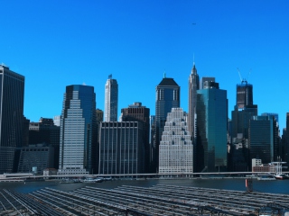 Das Manhattan Panoramic Wallpaper 320x240
