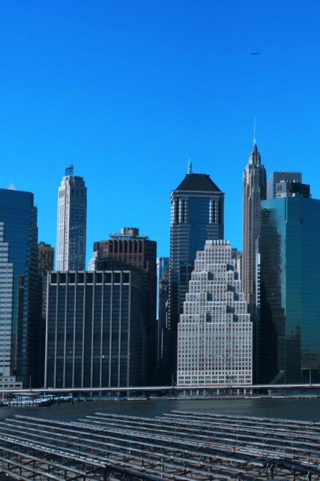 Fondo de pantalla Manhattan Panoramic 640x960