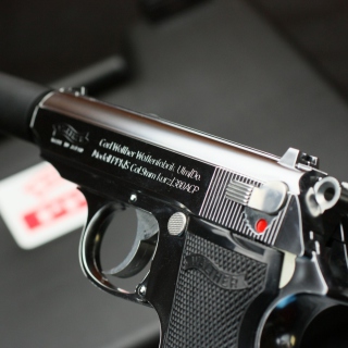 Carl Walther Waffenfabrik 380 ACP Automatic Colt Pistol Background for iPad 2