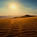 Fondo de pantalla Desert Sun 128x128