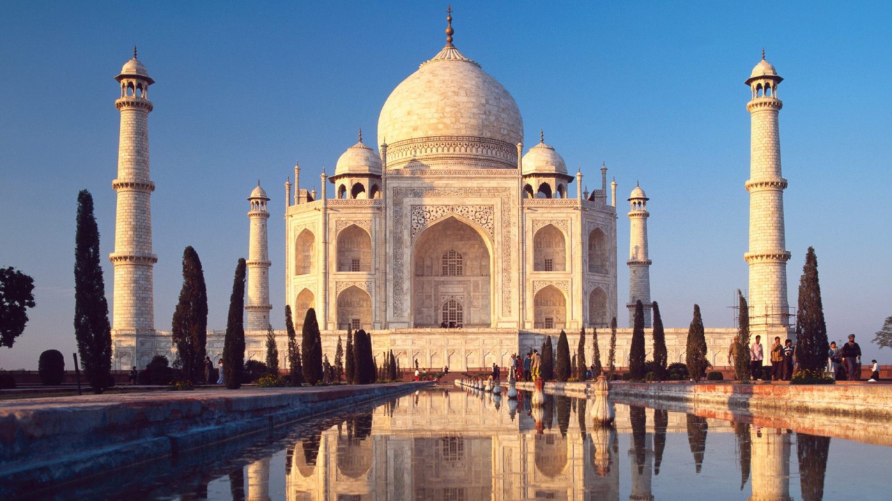 Screenshot №1 pro téma Taj Mahal - Agra India 1280x720