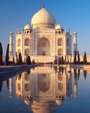 Das Taj Mahal - Agra India Wallpaper 128x160
