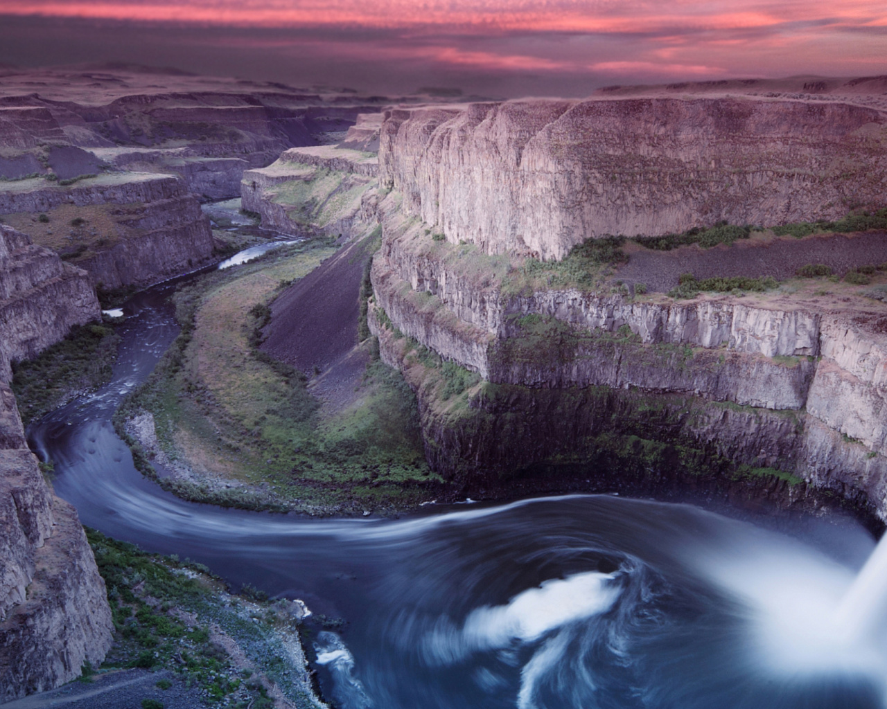 Sfondi Palouse Falls Park in Washington 1280x1024