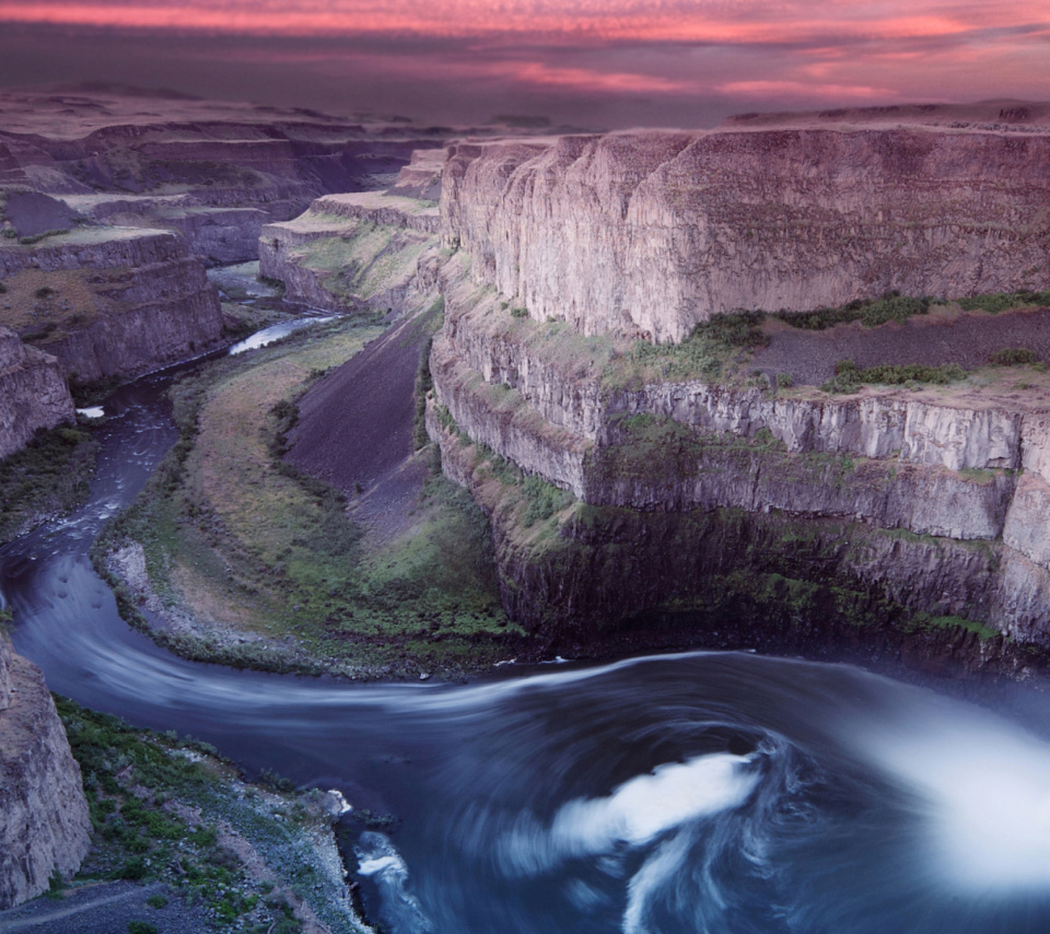 Das Palouse Falls Park in Washington Wallpaper 960x854