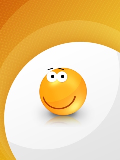 Orange Smile wallpaper 240x320