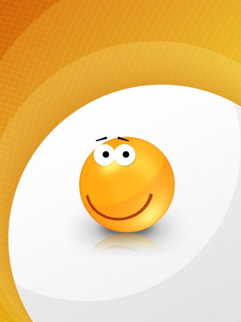 Обои Orange Smile 480x640