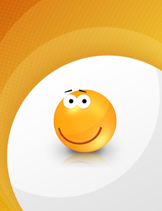 Orange Smile - Obrázkek zdarma pro Nokia Lumia 925