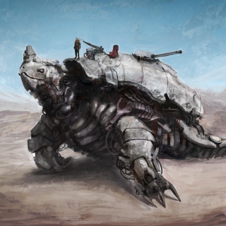 Apocalyptic Turtle sfondi gratuiti per 1024x1024