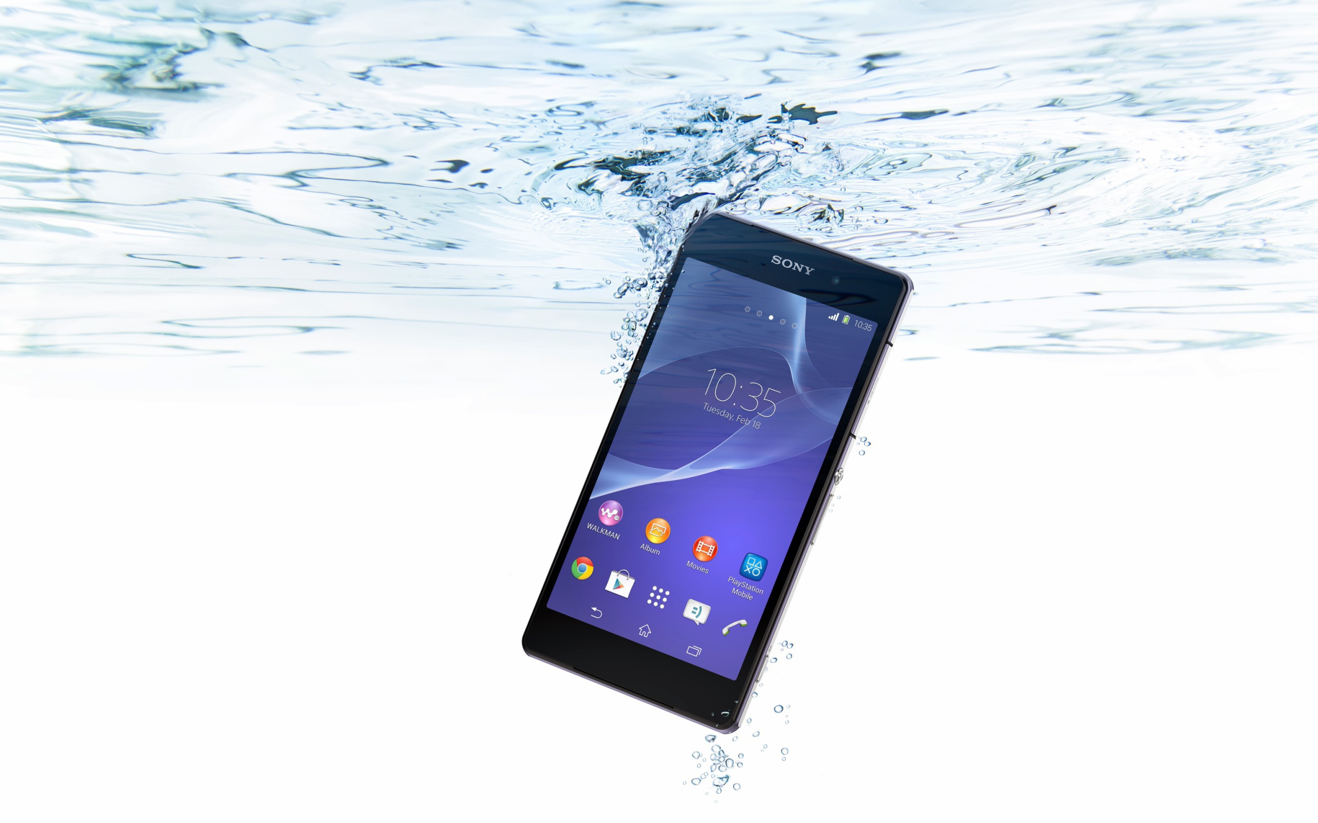 Das Sony Xperia Z2 Underwater Wallpaper 2560x1600