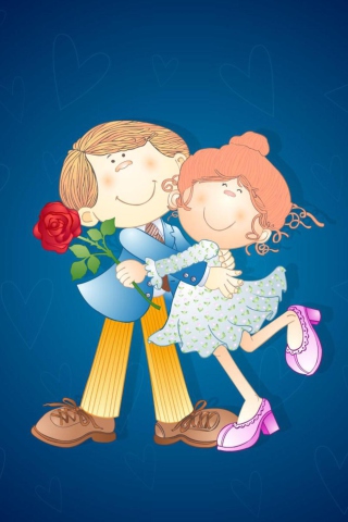 Fondo de pantalla Happy Valentines Day 320x480