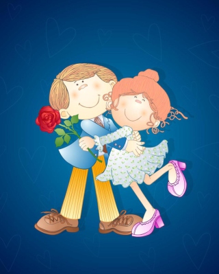 Kostenloses Happy Valentines Day Wallpaper für Samsung Corby TV