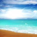 Fondo de pantalla Bahamas Beach 128x128