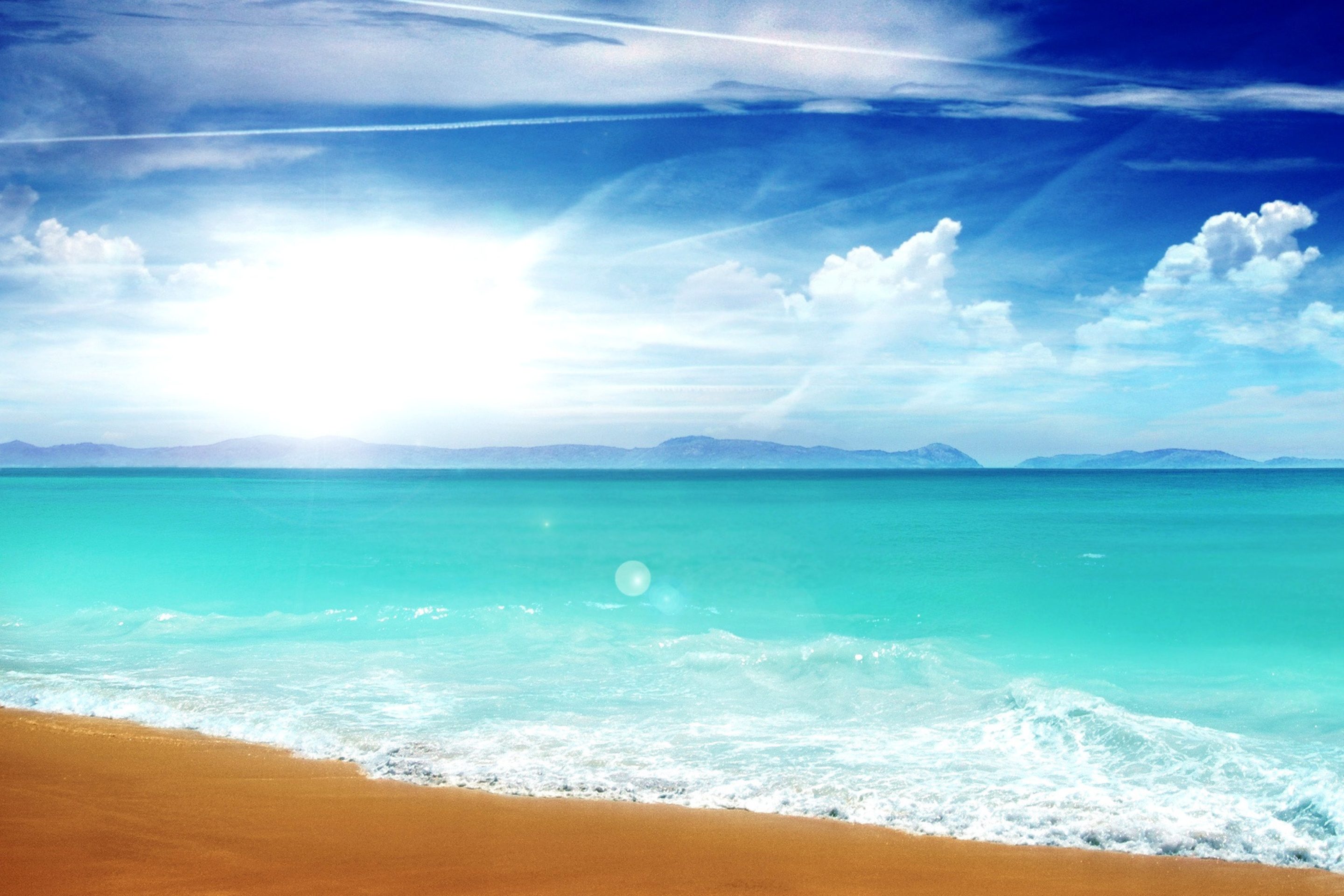 Солнечное небо на море. Море солнце. Фотообои море. Солнце пляж. Лазурный пляж.