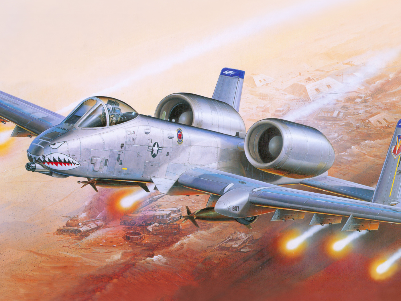 Fairchild Republic A 10 Thunderbolt II wallpaper 1400x1050