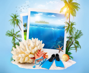 Das Summer Time Photo Wallpaper 176x144