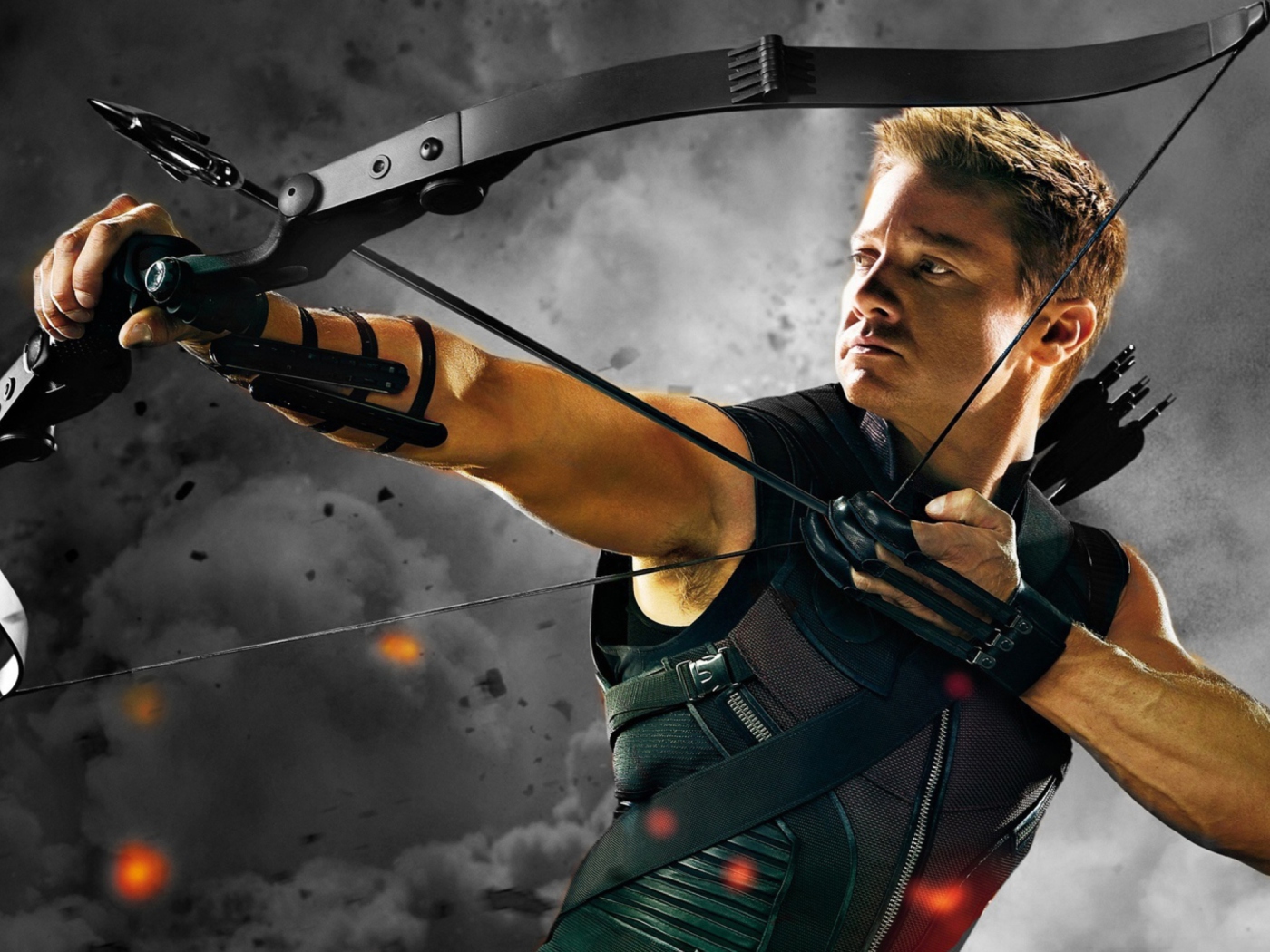 Fondo de pantalla Hawkeye - The Avengers 2012 1400x1050
