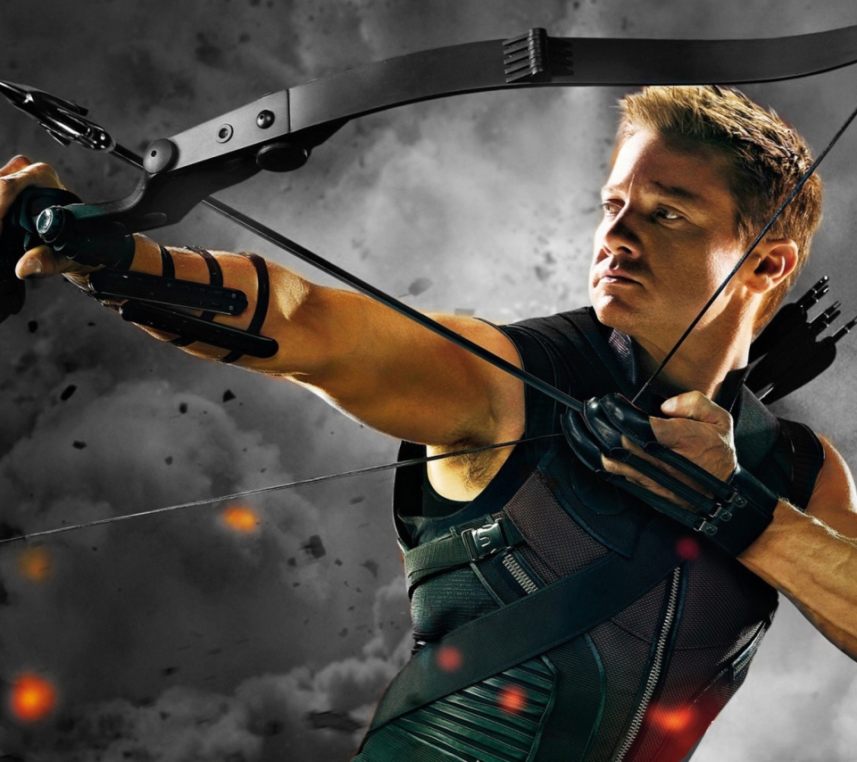 Fondo de pantalla Hawkeye - The Avengers 2012 960x854