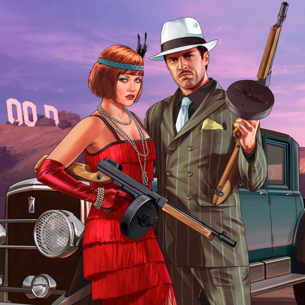 Das Grand Theft Auto V Metropolis Wallpaper 1024x1024