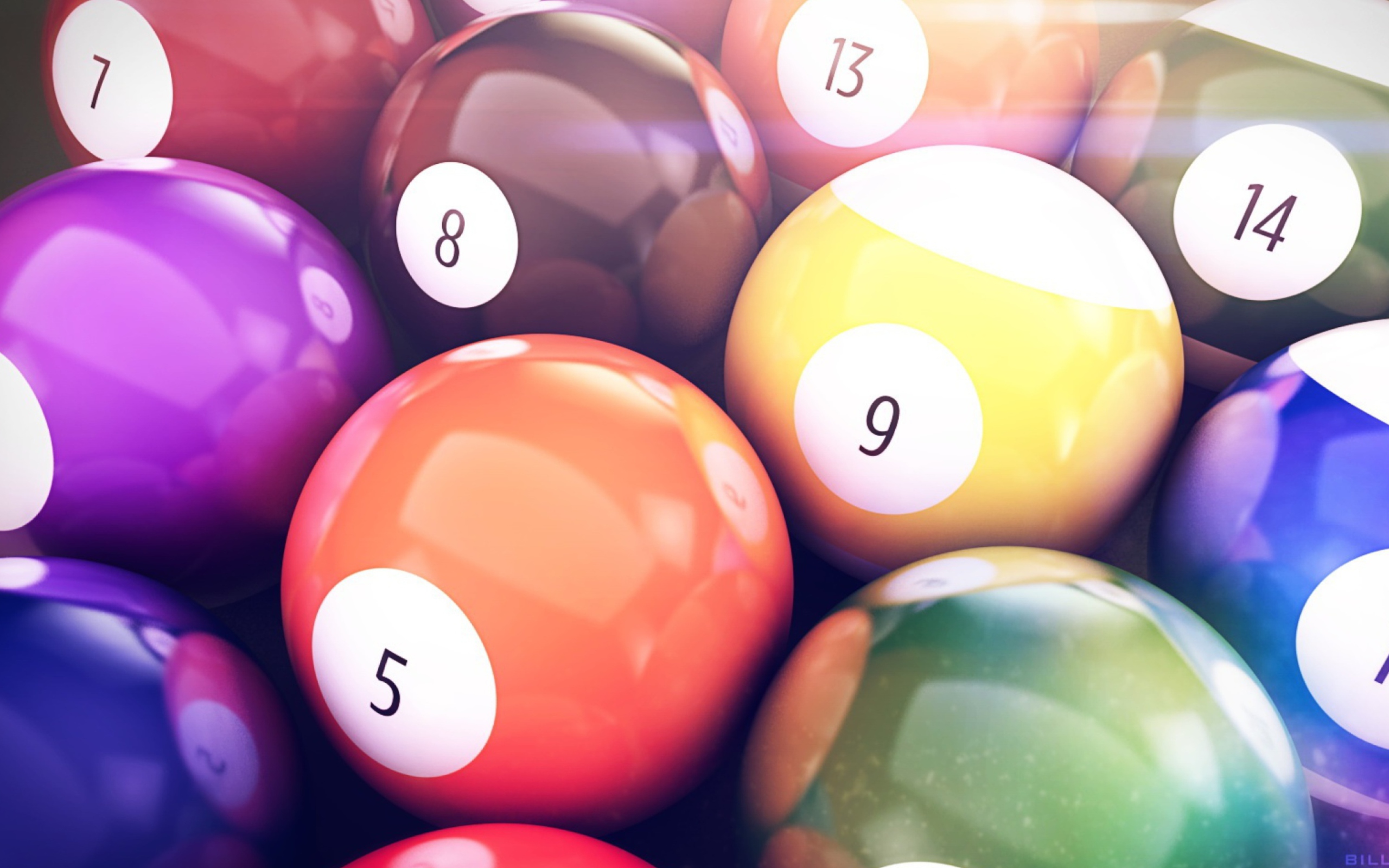 Billiards Balls wallpaper 2560x1600