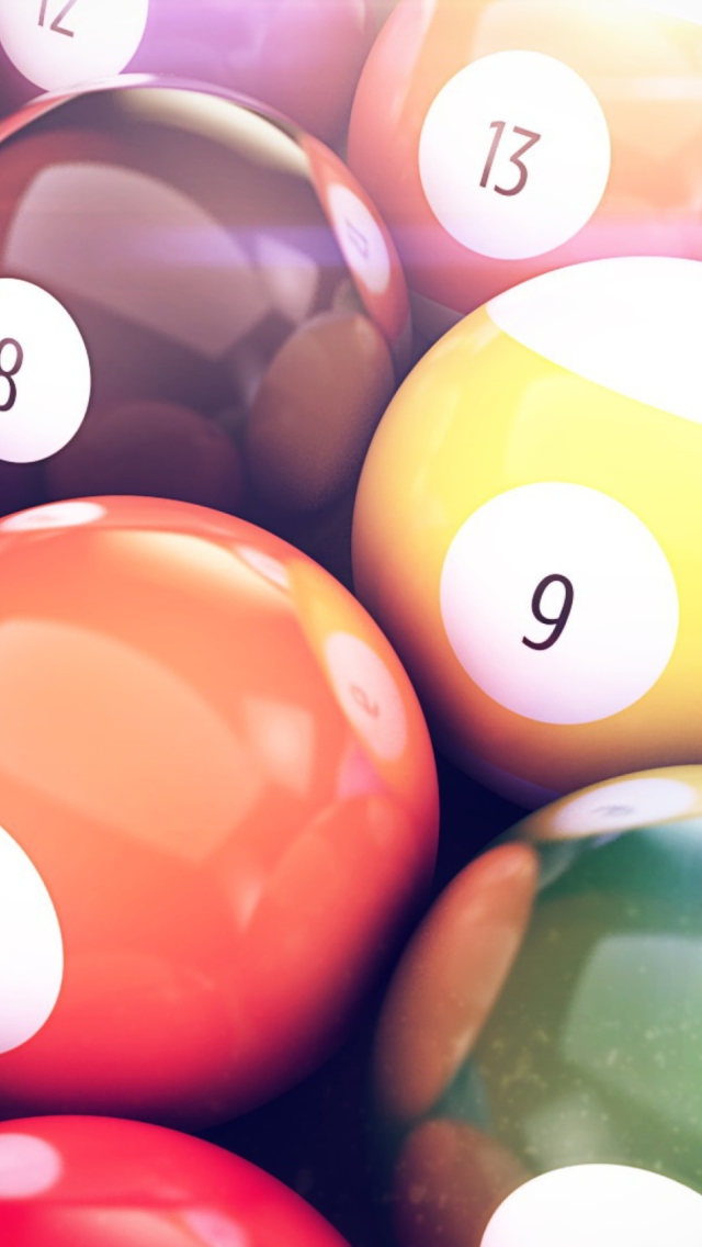 Das Billiards Balls Wallpaper 640x1136